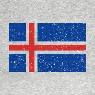 Retro Vintage Iceland Flag T-Shirt